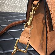 VALENTINO VSling Leather Top Handle Bag Dark Beige 2829  - 2