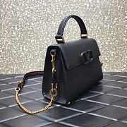 VALENTINO VSling Leather Top Handle Bag Black 2828  - 5