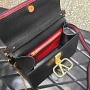 VALENTINO VSling Leather Top Handle Bag Black 2828  - 4