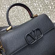 VALENTINO VSling Leather Top Handle Bag Black 2828  - 2