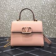 VALENTINO VSling Leather Top Handle Bag Nude 2828  - 1