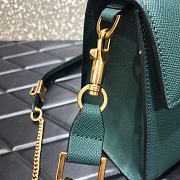 VALENTINO VSling Leather Top Handle Bag Green 2828  - 6