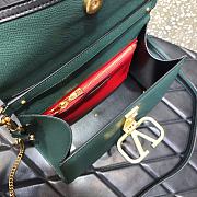 VALENTINO VSling Leather Top Handle Bag Green 2828  - 4