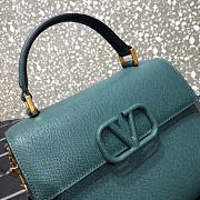 VALENTINO VSling Leather Top Handle Bag Green 2828  - 3