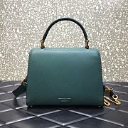 VALENTINO VSling Leather Top Handle Bag Green 2828  - 2