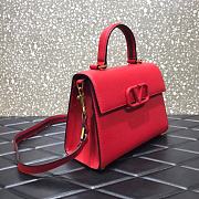 VALENTINO VSling Leather Top Handle Bag Red 2828 - 5