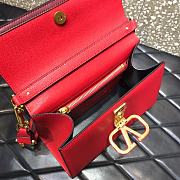 VALENTINO VSling Leather Top Handle Bag Red 2828 - 4