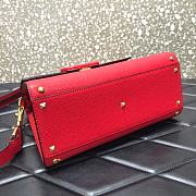 VALENTINO VSling Leather Top Handle Bag Red 2828 - 2