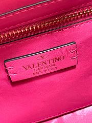 Valentino Roman Stud Large Leather Shoulder Bag Pink 2060 - 5