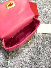 Valentino Roman Stud Large Leather Shoulder Bag Pink 2060 - 3