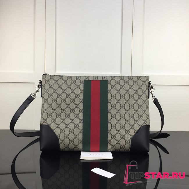 GUCCI GG Supreme Messenger Bag Coffee 474139  - 1