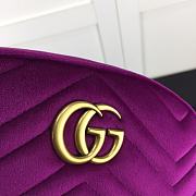 GUCCI GG Marmont Matelasse Belt Bag Purple 476434  - 4