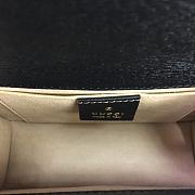 GUCCI Black Leather Sylvie Mini Chain Bag 431666 - 4