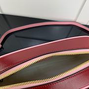 GUCCI GG Marmont Shoulder Bag Red Leather Purse 447632 - 5
