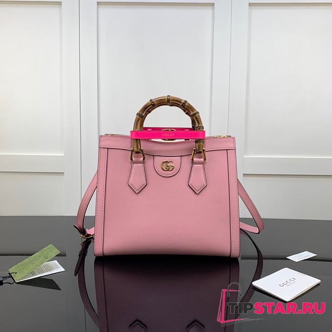 Gucci Diana small tote bag pink 660195 27cm - 1