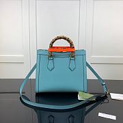 Gucci Diana small tote bag blue 660195 27cm - 6