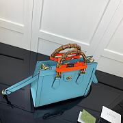 Gucci Diana small tote bag blue 660195 27cm - 3