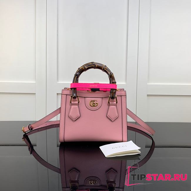 Gucci Diana mini tote bag pink 665661 20cm - 1