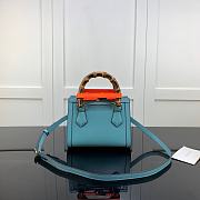 Gucci Diana mini tote bag blue 665661 20cm - 6