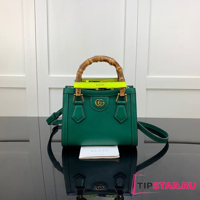 Gucci Diana mini tote bag green 665661 20cm - 1