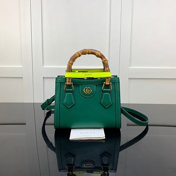 Gucci Diana mini tote bag green 665661 20cm