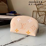 LV Cosmetic Pouch Monogram Empreinte Leather Beige M80502  - 1
