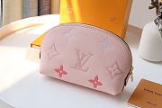 LV Cosmetic Pouch Monogram Empreinte Leather Pink M80502  - 5