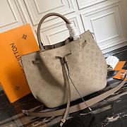 LV Girolata Bag Mahina Leather M54839 Gray  - 1