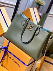 LV Lockme Shopper M57345 Green  - 1