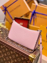 LV Epi Leather Easy Pouch on Strap Mini Bag M80483 Pink  - 4