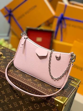 LV Epi Leather Easy Pouch on Strap Mini Bag M80483 Pink 