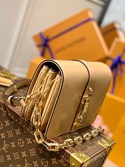 LV Rendez-Vous Leather Lock Bag M57745 Camel Brown  - 2