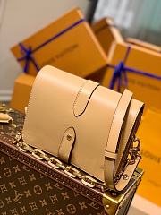 LV Rendez-Vous Leather Lock Bag M57745 Camel Brown  - 4