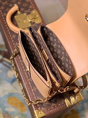 LV Rendez-Vous Leather Lock Bag M57745 Camel Brown  - 5