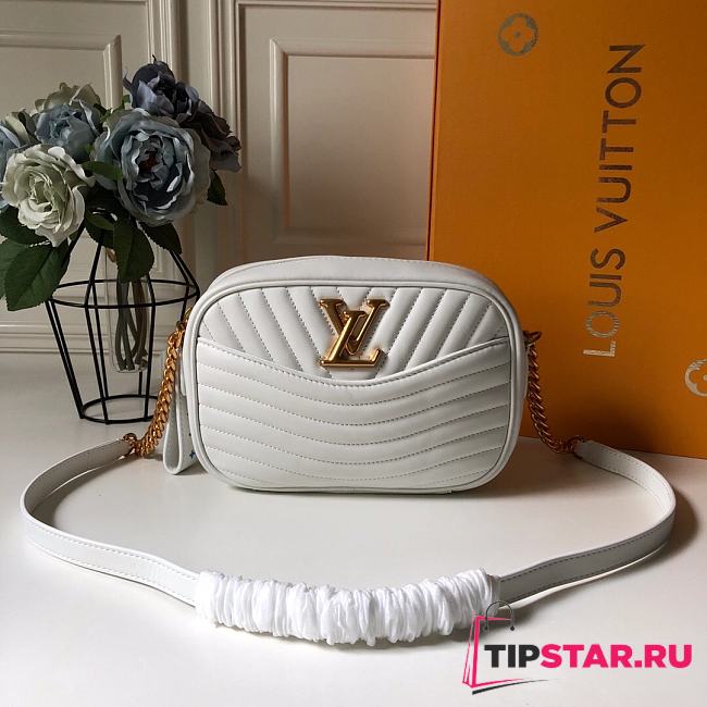 LV New Wave Camera Bag M53683 White  - 1