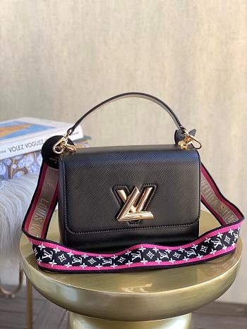 LV Twist MM Bag in Epi Leather M57050 Black