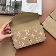 LV Felicie Pochette Monogram Empreinte M69977 Gray  - 6