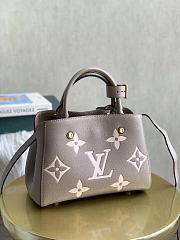 LV Montaigne BB Monogram Empreinte M41053 Gray  - 4