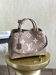 LV Crafty Montaigne MM M41048 Gray  - 1