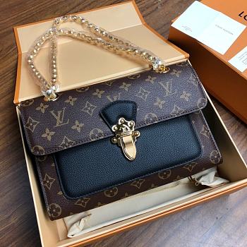 LV Victoire Monogram Canvas M41730 Black 