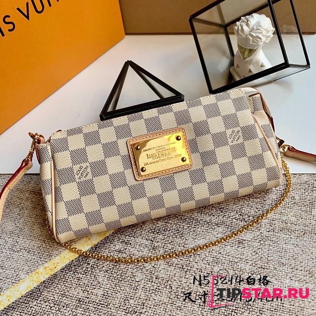 LV Eva Clutch Damier Azur Canvas N55214  - 1