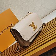 LV Lockme Chain Bag Leather in White M57073  - 6