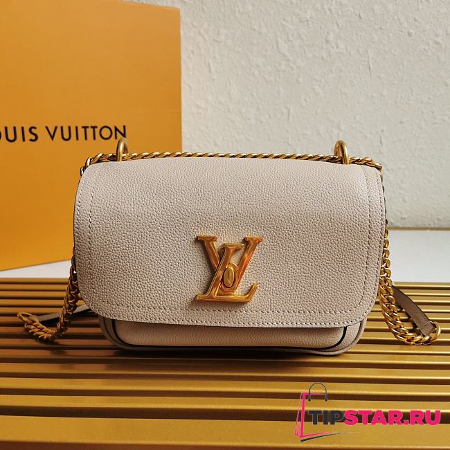 LV Lockme Chain Bag Leather in White M57073  - 1