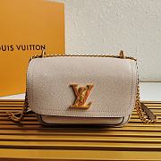 LV Lockme Chain Bag Leather in White M57073  - 1