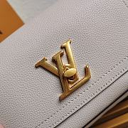 LV Lockme Chain Bag Leather in White M57073  - 2