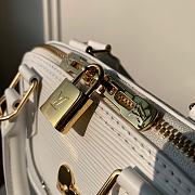 LV Love Lock Alma BB Top Handle in Epi Leather M52885 White  - 3