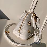 LV Love Lock Alma BB Top Handle in Epi Leather M52885 White  - 6