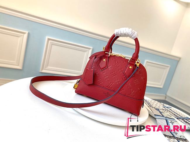 LV Neo Alma BB Monogram Empreinte Leather in Red M44829  - 1