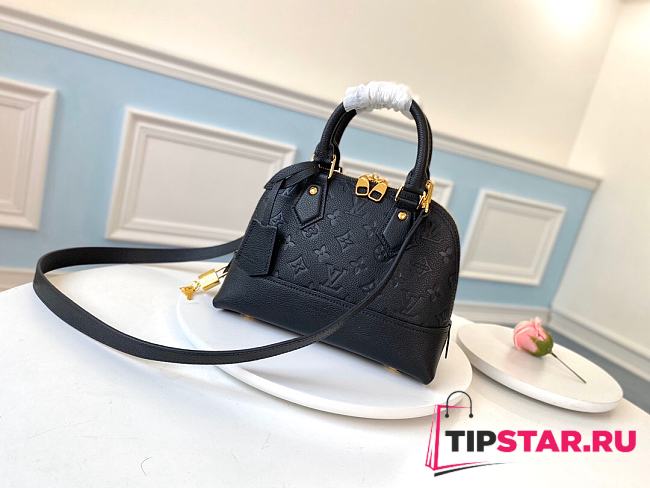 LV Neo Alma BB Monogram Empreinte Leather in Black M44829  - 1