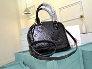 LV Monogram Vernis Alma BB M91606 Black - 1